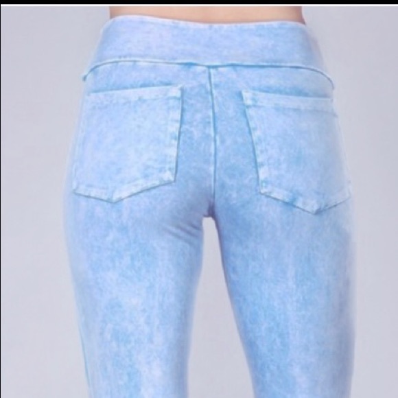 MINERAL WASHED FLARE BELL BOTTOM PANTS - Picture 5 of 9